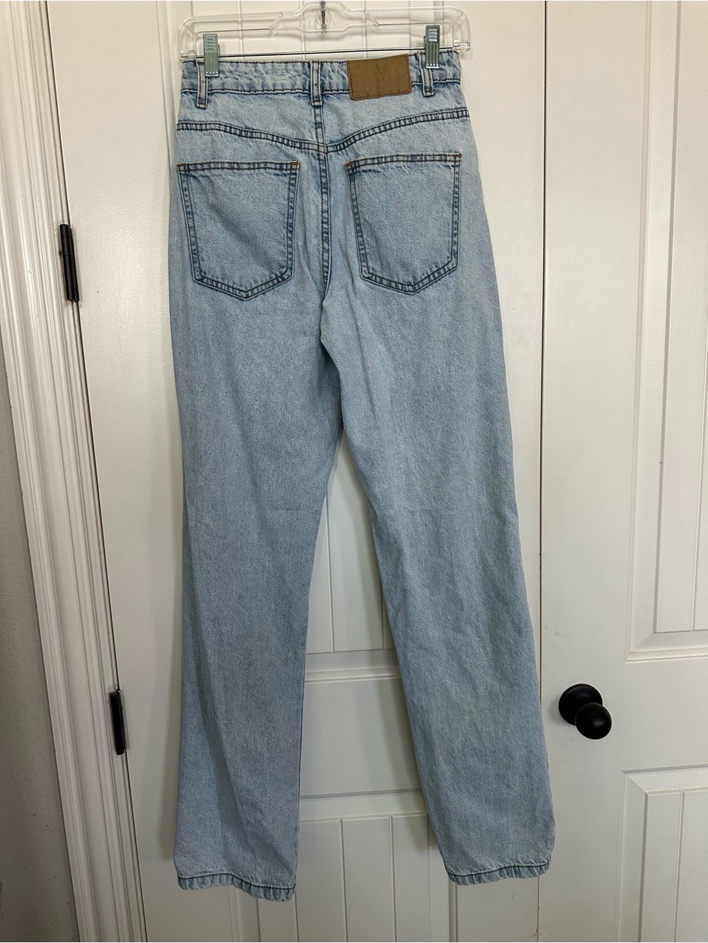 Cotton On Light Blue Distressed Straight Leg Jeans - Picture 4 of 8